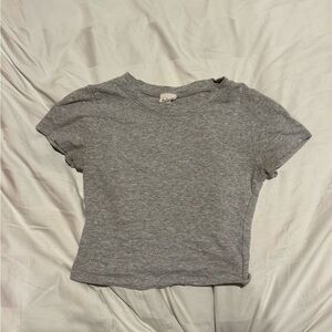 Grey Baby Tee